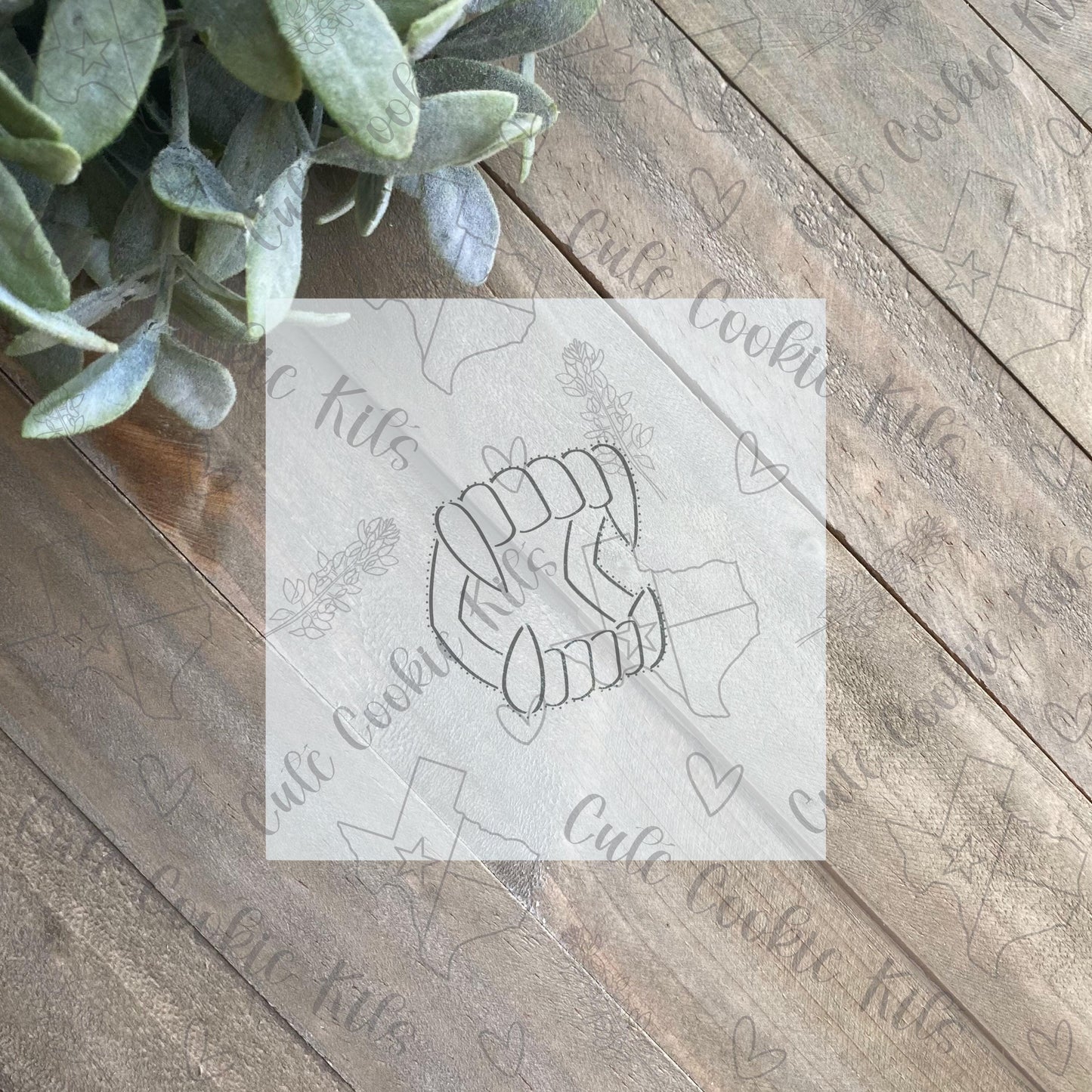 Vampire Teeth Cookie Stencil - Made for CCK840 Vampire Teeth Cookie Cutter - Perfect for PYO Halloween, Gothic, and Spooky Themed Cookies