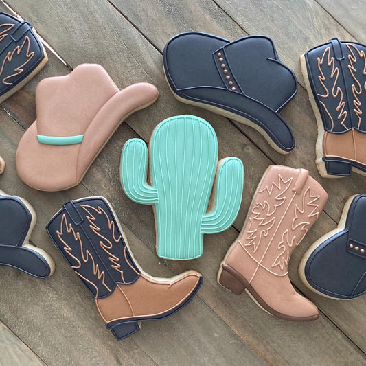Cowboy Boot Cookie Cutter - Perfect for Western, Rodeo, Country, Farm Themed Cookies - Cutter for Dough, Fondant, Clay, and More (CCK324)