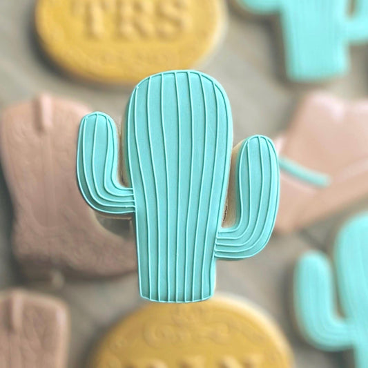 Cactus Cookie Cutter - Perfect for Western, Rodeo, Country, Succulent Themed Cookies - Cutter for Dough, Fondant, Clay, and More (CCK323)