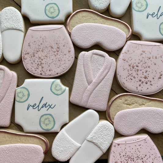 Spa Shoes / Slippers Cookie Cutter - Perfect for Spa Day, Lounging, Massage Theme - Cutters for Dough, Fondant, Clay, and More (CCK722)