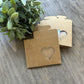 Auto-Pop Heart Window Boxes -  3-1/2” x 4” x 1-1/2” Favor Boxes - Food Safe, Easy to Assemble - Perfect for Drop Cookies, Sugar Cookies, and more