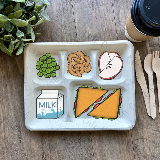 Lunch Tray Cookie Kits - Trays and Cookie Cutter Set - Biodegradable and Food-Safe, Ships Flat, Proudly Made in the USA