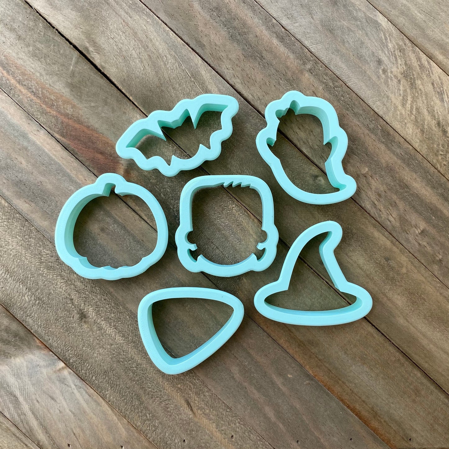 Set of 6 Halloween Cookie Cutters - Set of 6 or Individuals - Two Sizes - Mini 2” to 2.5” or Micro 1” to 1.2” - Outline Only, Designed 2021