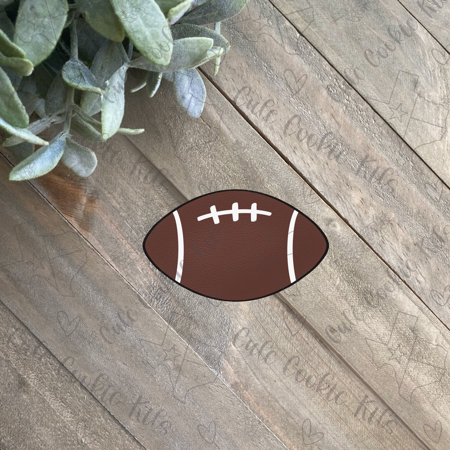 Football Game Day Cookie Cutters - Set of 6 or Individuals - Multiple Sizes Available - Hand Sketched Shapes and 3D Printed to Order