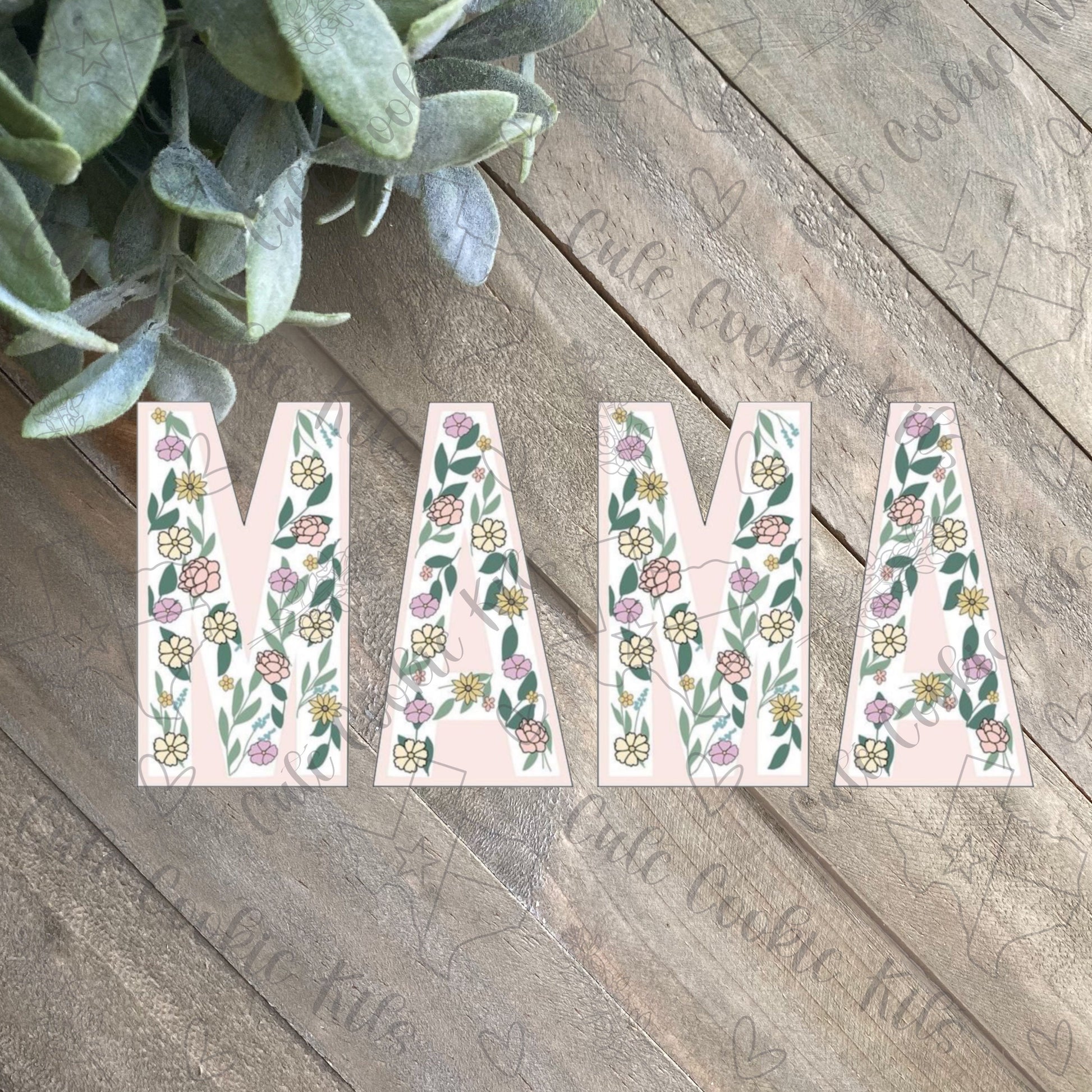 Mothers Day MAMA Letters Cookie Class Cutters by The Flour Shoppe Cookie Co - Set of 2 Cookie Cutters - Perfect for Mom Gift, Spring Cookies