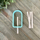 Popsicle Cookie Cutter - with Optional Ultra Smooth, Food Safe Popsicle Sticks (#CCK321)
