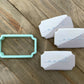 Noah Plaque Cookie Cutter - Versatile Notched Corner Rectangle, Inverted Corner Rectangle (#CCK201)