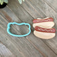 Hot Dog Cookie Cutter - Cute Hotdog, Bratwurst, Sausage in a Bun (#CCK301)