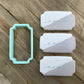Noah Plaque Cookie Cutter - Versatile Notched Corner Rectangle, Inverted Corner Rectangle (#CCK201)