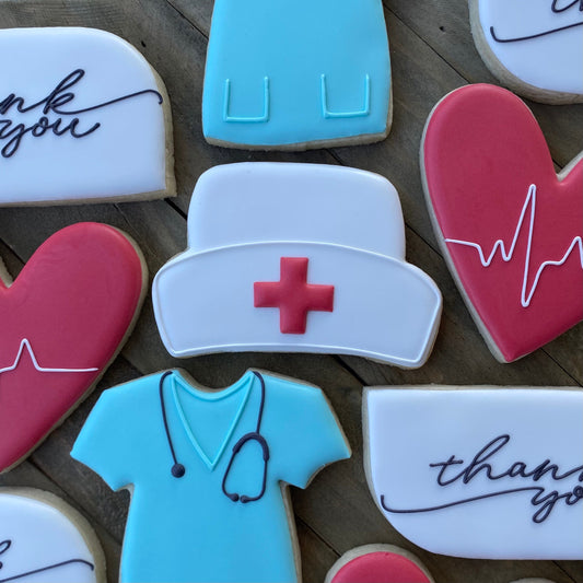 Nurse Hat Cookie Cutter - Perfect for Doctor Gift and Nurse Appreciation - Cutter for Dough, Fondant, Clay, and More (#CCK394)