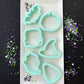 Mini 2” Halloween Cookie Cutters - Set of 6 or Individuals - Size 2” to 2.5”