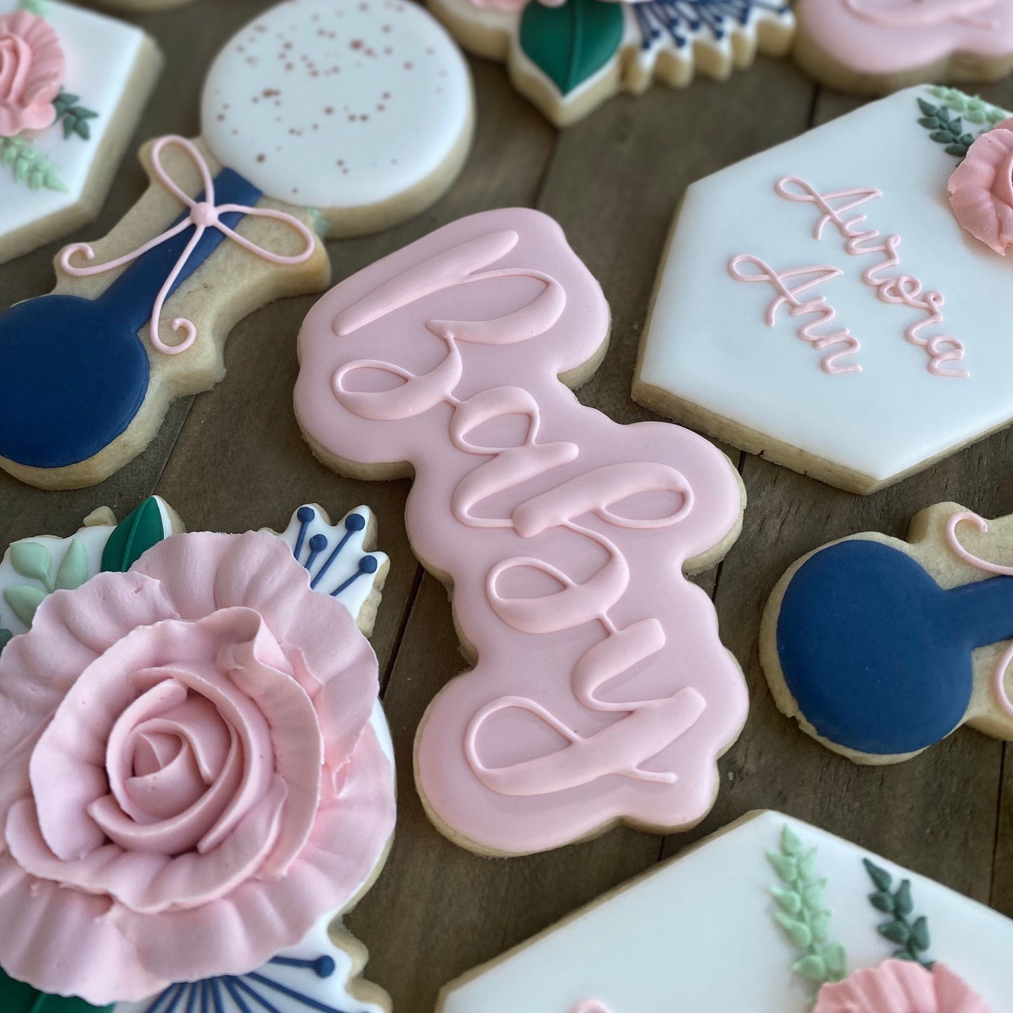Baby Word Plaque Cookie Cutter - Script Lettering - Perfect for Baby Shower - Cutter for Dough, Fondant, Clay, and More (#CCK500)