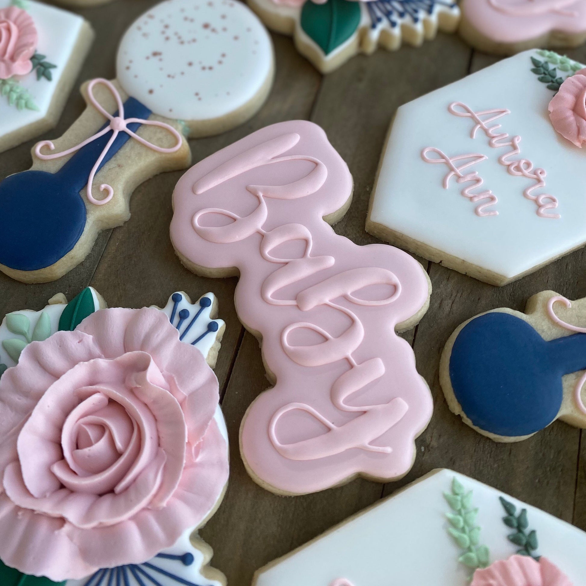 Baby Word Plaque Cookie Cutter - Script Lettering - Perfect for Baby Shower - Cutter for Dough, Fondant, Clay, and More (#CCK500)