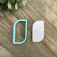 Liam Plaque Cookie Cutter - Rounded Diagonal Corner Rectangle, Leaf Shape (#CCK213)