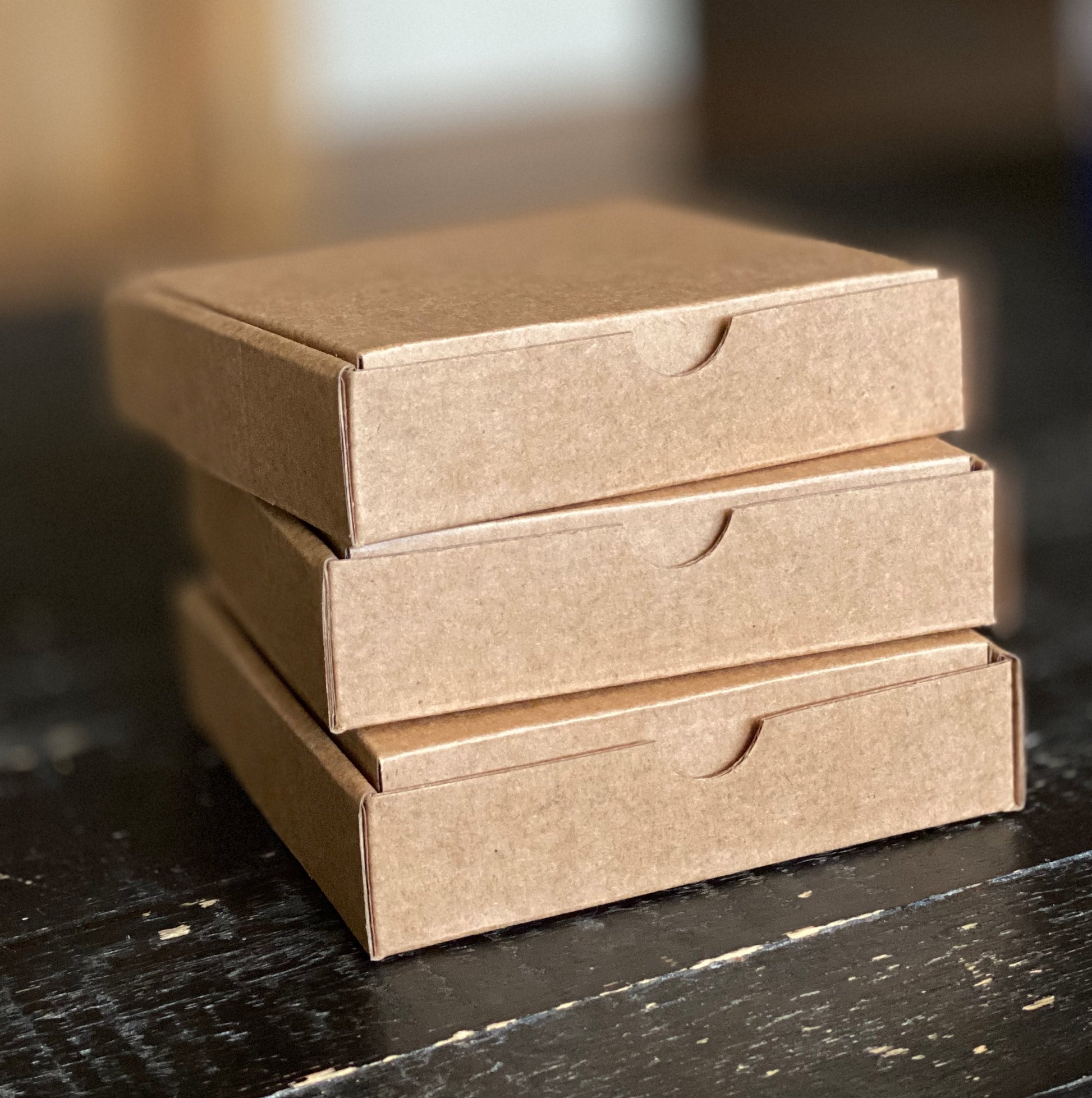 Set of 10 Premium Brown Kraft Mini 4.5” Pizza Boxes - You Have a Pizza My Heart Boxes for Valentine's Gift - Custom Printing Available