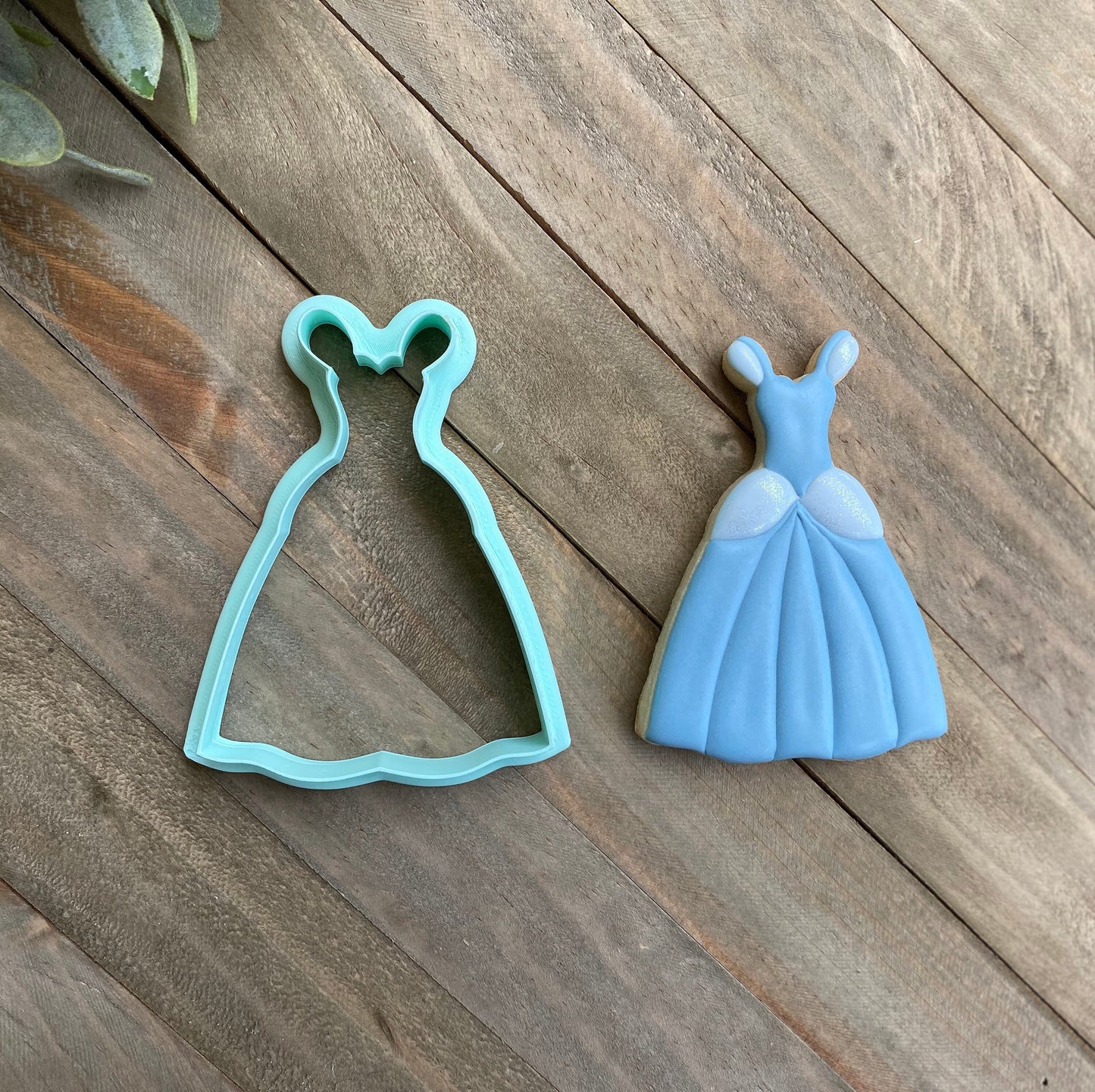 Princess Dress Ballgown Cookie Cutter - Perfect for Fairytale Cookie Sets - Cutter for Dough, Fondant, Clay, and More (#CCK339)