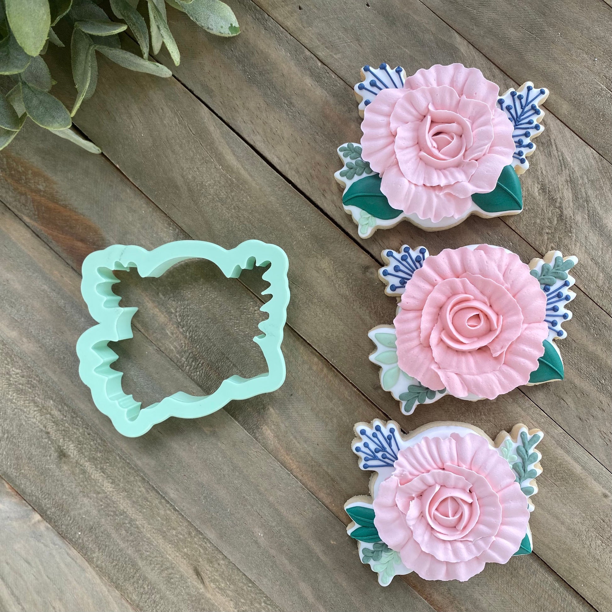 Floral Bunch Cookie Cutter - Perfect for Birthday, Baby Shower, and Wedding Sets - Cutter for Dough, Fondant, Clay, and More (#CCK395)