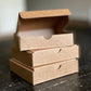 Set of 10 Premium Brown Kraft Mini 4.5” Boxes - 4 1/2” x 4 1/2” x 1” Boxes for Elf Pizza Gift - North Pole Pizza Company - Ready to Ship