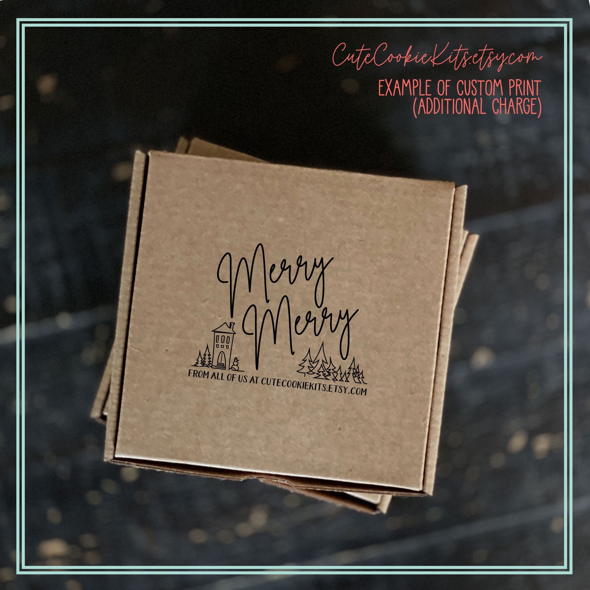 Single Premium Brown Kraft Mini 4.5” Pizza Box Sample - 4 1/2” x 4 1/2” x 1” Folding Cardboard Boxes - Custom Printing Available