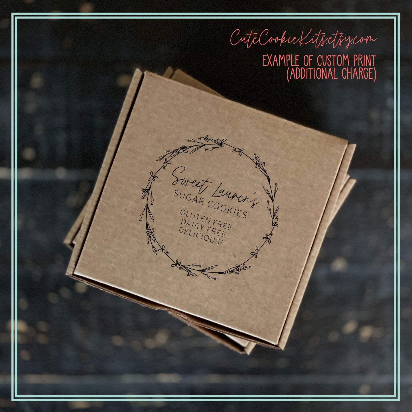 Single Premium Brown Kraft Mini 4.5” Pizza Box Sample - 4 1/2” x 4 1/2” x 1” Folding Cardboard Boxes - Custom Printing Available