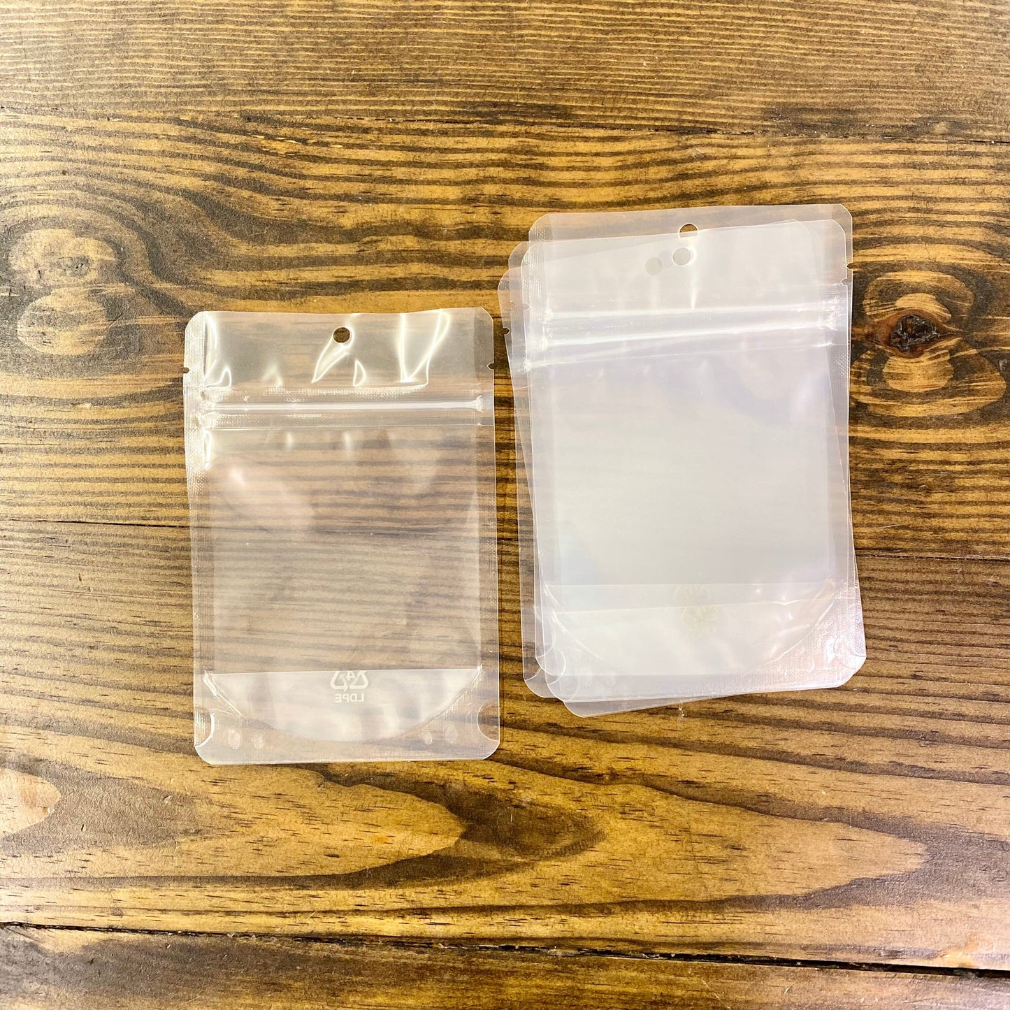 Clear Stand Up Pouch with Zipper - 4” x 2-3/8” x 6” - Heat Sealable and Resealable - Perfect for Mini Cookies, Samples, Sprinkles, and more