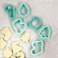 Mini Christmas Cookie Cutters - Set of 7 or Individuals - Perfect for 2” Advent Calendars - Cutters for Dough, Clay, and More (#CCK405-11)