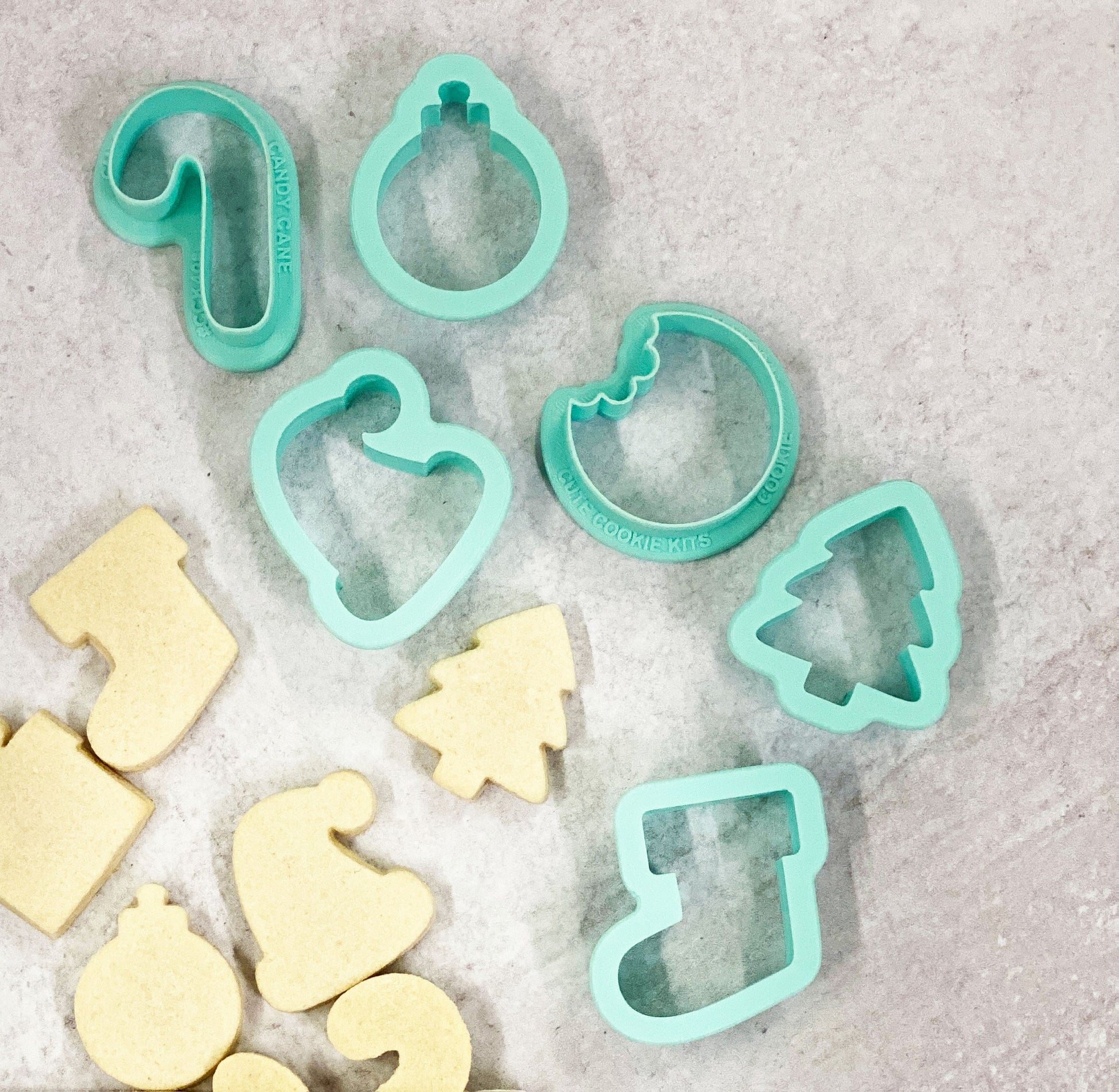 Mini Christmas Cookie Cutters - Set of 7 or Individuals - Perfect for 2” Advent Calendars - Cutters for Dough, Clay, and More (#CCK405-11)