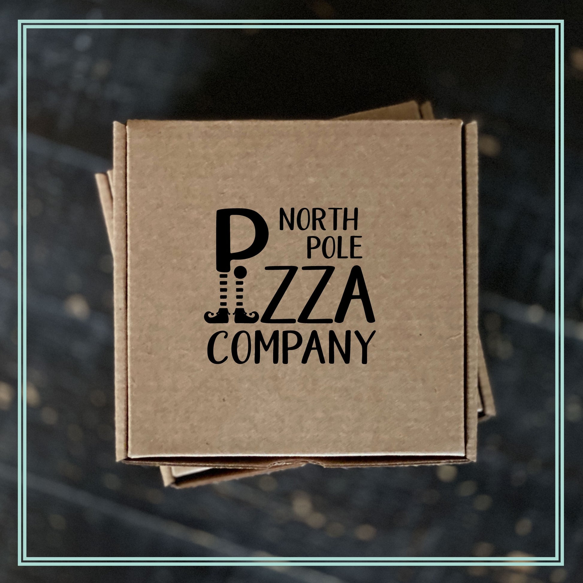 Set of 10 Premium Brown Kraft Mini 4.5” Boxes - 4 1/2” x 4 1/2” x 1” Boxes for Elf Pizza Gift - North Pole Pizza Company - Ready to Ship