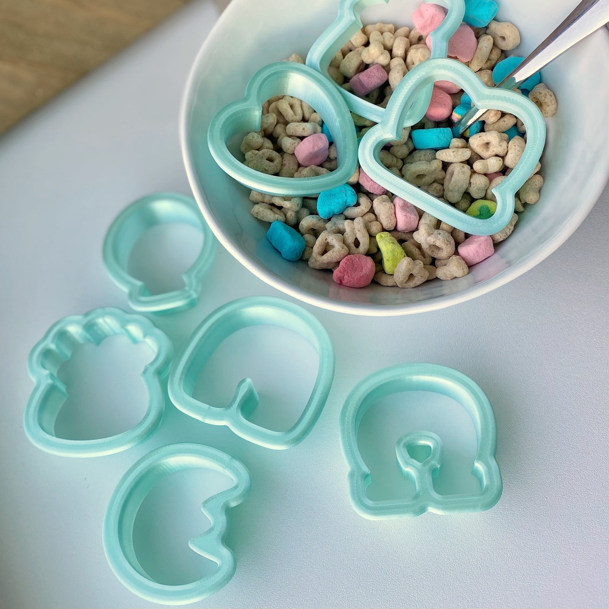 Mini Lucky Charm Cookie Cutters - Set of 8 or Individuals - Size 1.75” to 2” - Perfect for St Patrick’s Day Cookies, Play Dough, and More