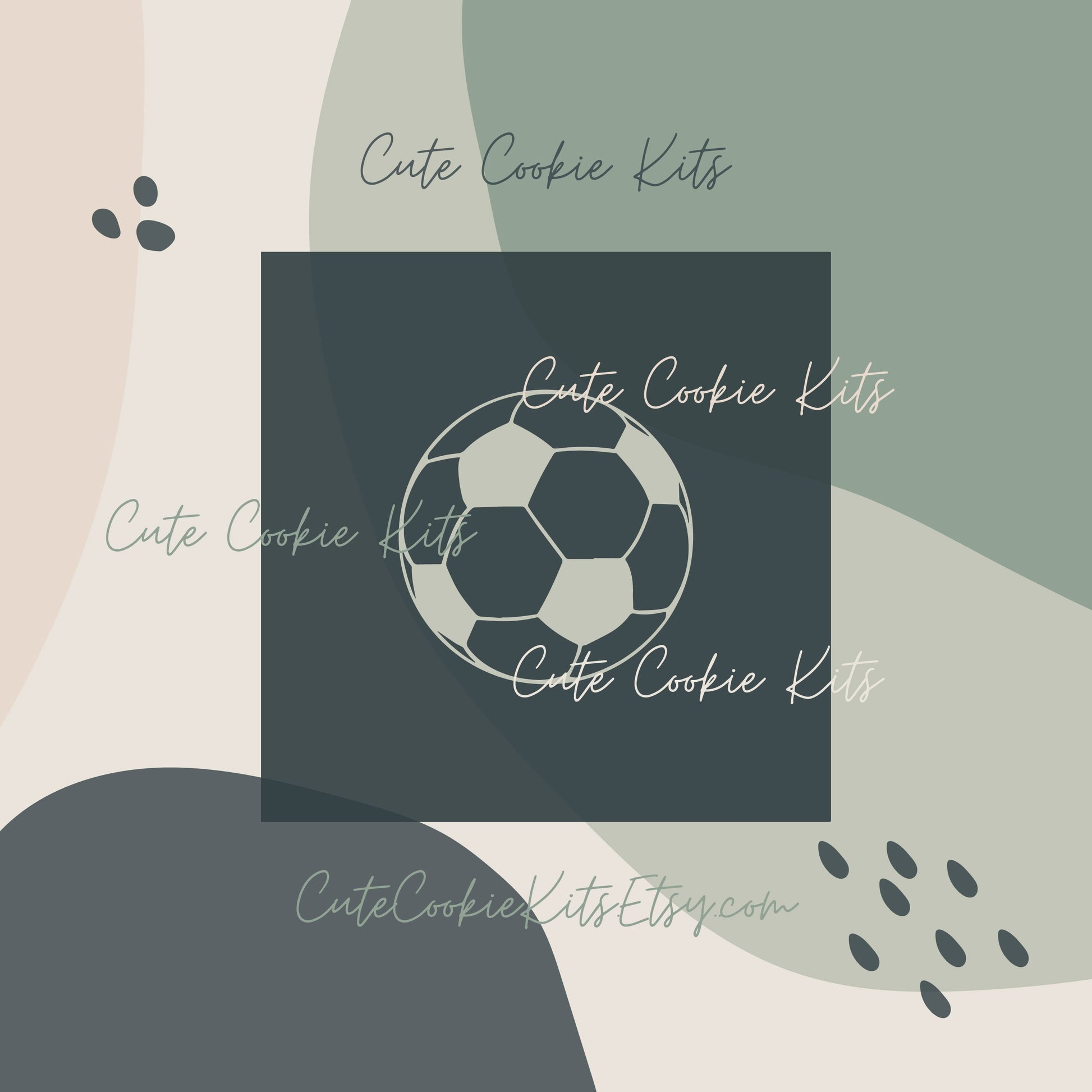 Soccer Ball Silkscreen - Perfect Pattern for Soccer Cookies, Sports Theme - Food Safe Silkscreen for Cookies (#CCKS118)