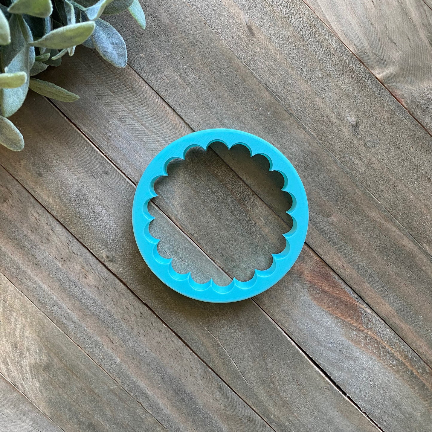 Scalloped Circle Cookie Cutter - Versatile Shape for Baby Showers, Weddings, Birthdays - Cutter for Dough, Fondant, Clay, and More (#CCK206)