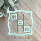 Mother's Day MOM Tic Tac Toe Cookie Kit - Perfect for Mom's Day Activity with Kids - Food Safe Stencil and Cookie Cutter Set