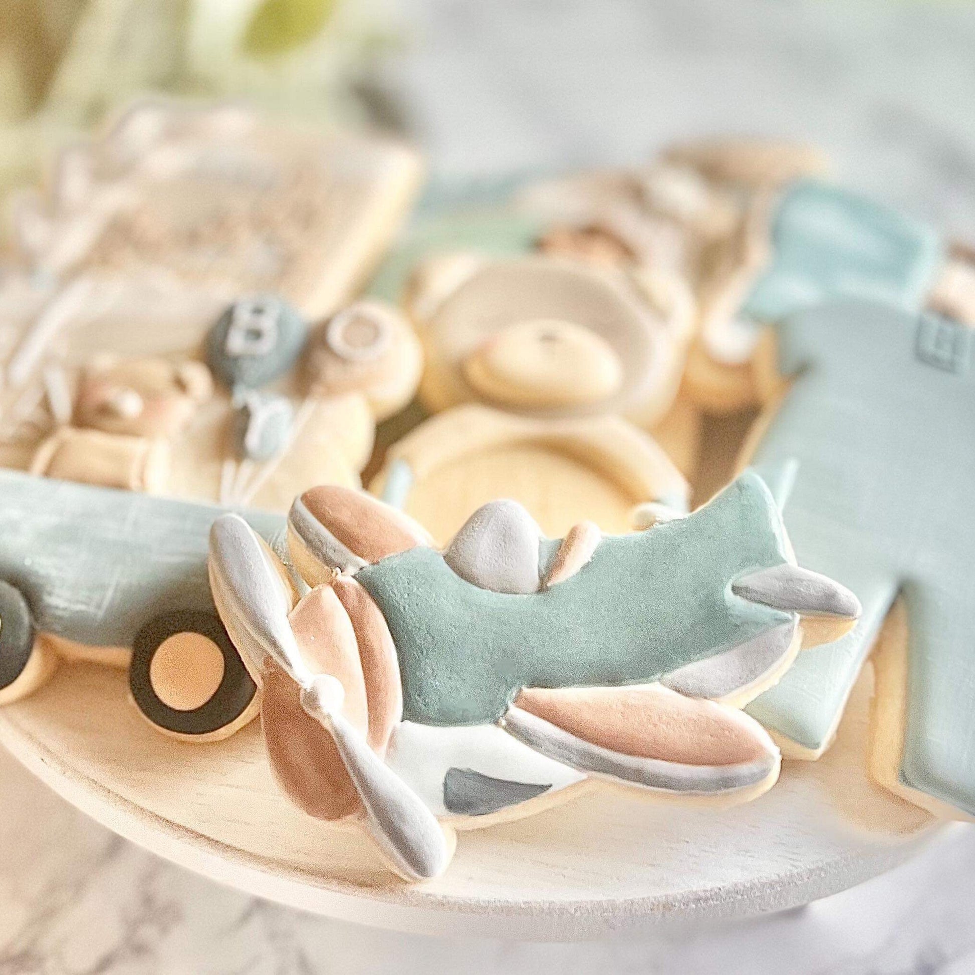 Cute Vintage Airplane Cookie Cutter - Perfect for Baby Shower, Birthday, Airshow, Pilot Theme Cookies - Cutter for Dough and More (CCK421)