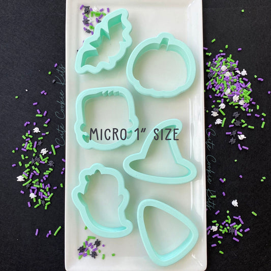 STL File Download - MICRO Halloween Cookie Cutters - Set of 6 Shapes - Size 1” to 1.25” - Instant Download, Not For Resale, Do Not Share