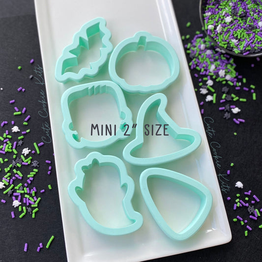 Mini 2” Halloween Cookie Cutters - Set of 6 or Individuals - Size 2” to 2.5”