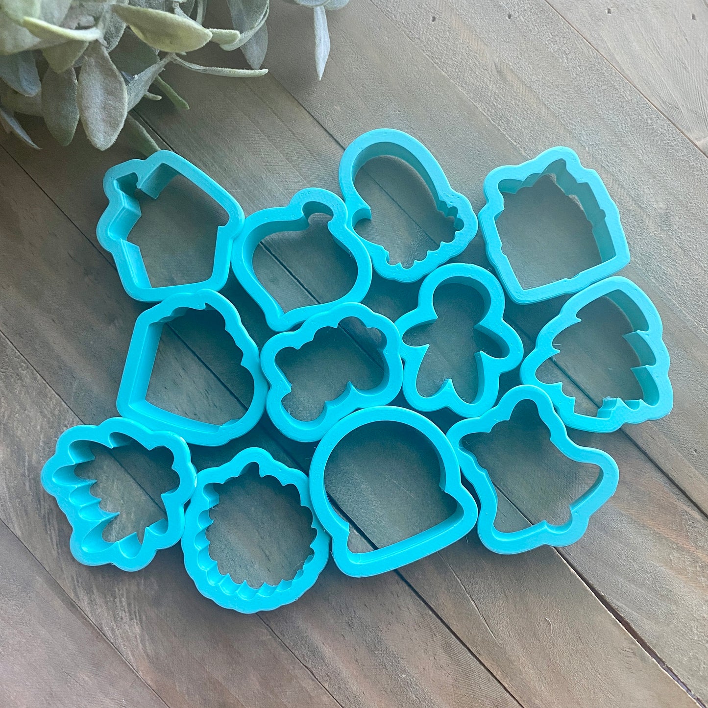 Holiday Minis 1.8” Christmas Cookie Cutters - Set of 12 or Singles - Perfect for 2” Advent Calendars - Cutters for Dough, Clay, and More