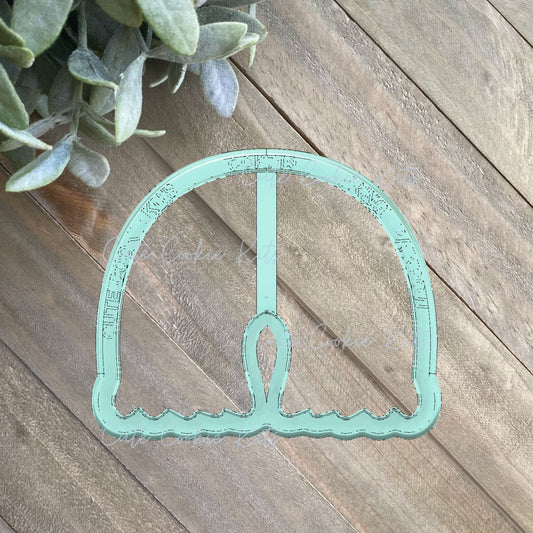 Boho Fringe Rainbow Cookie Cutter - Perfect for Boho Baby Shower, Wedding, Birthday - Cutter for Cookies, Dough, and More (CCK719)