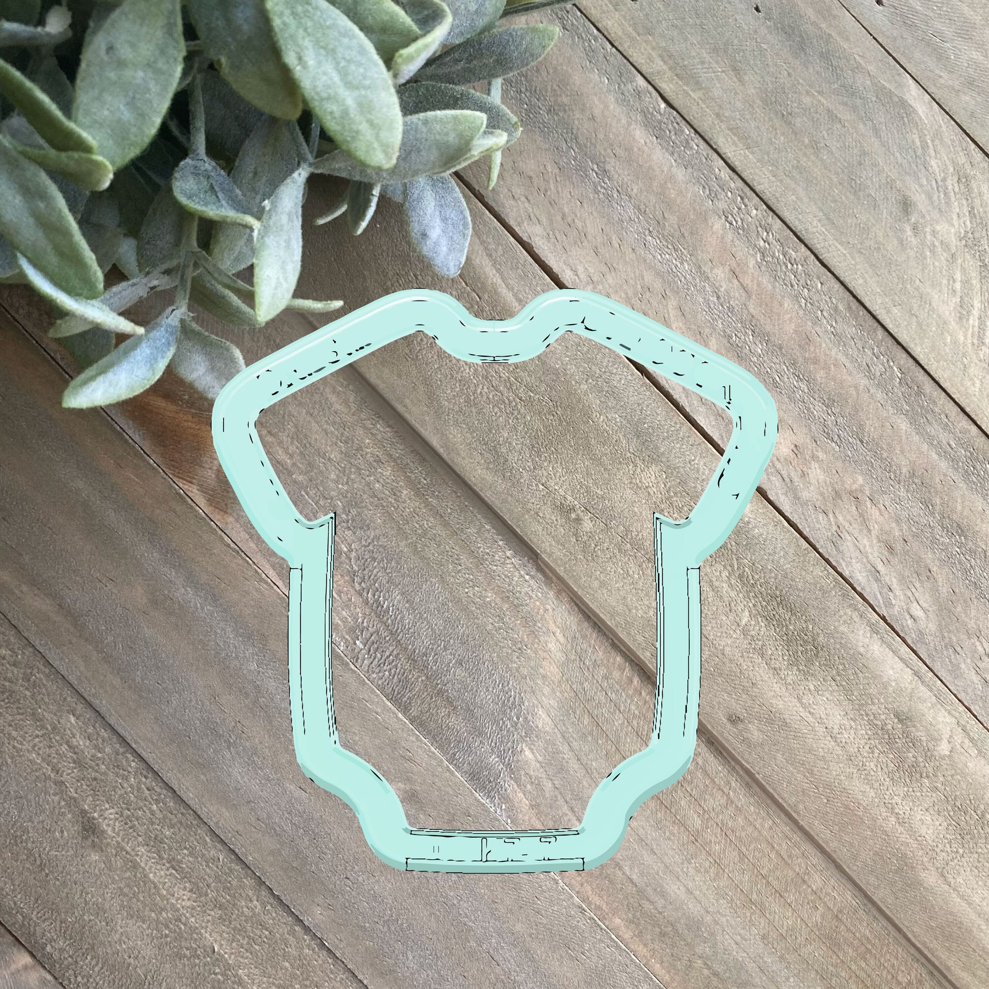 Baby Onesie Cookie Cutter - Perfect for Pregnancy, Baby Shower, Welcome Baby Theme - Cutter for Dough, Fondant, Clay, and More (#CCK737)