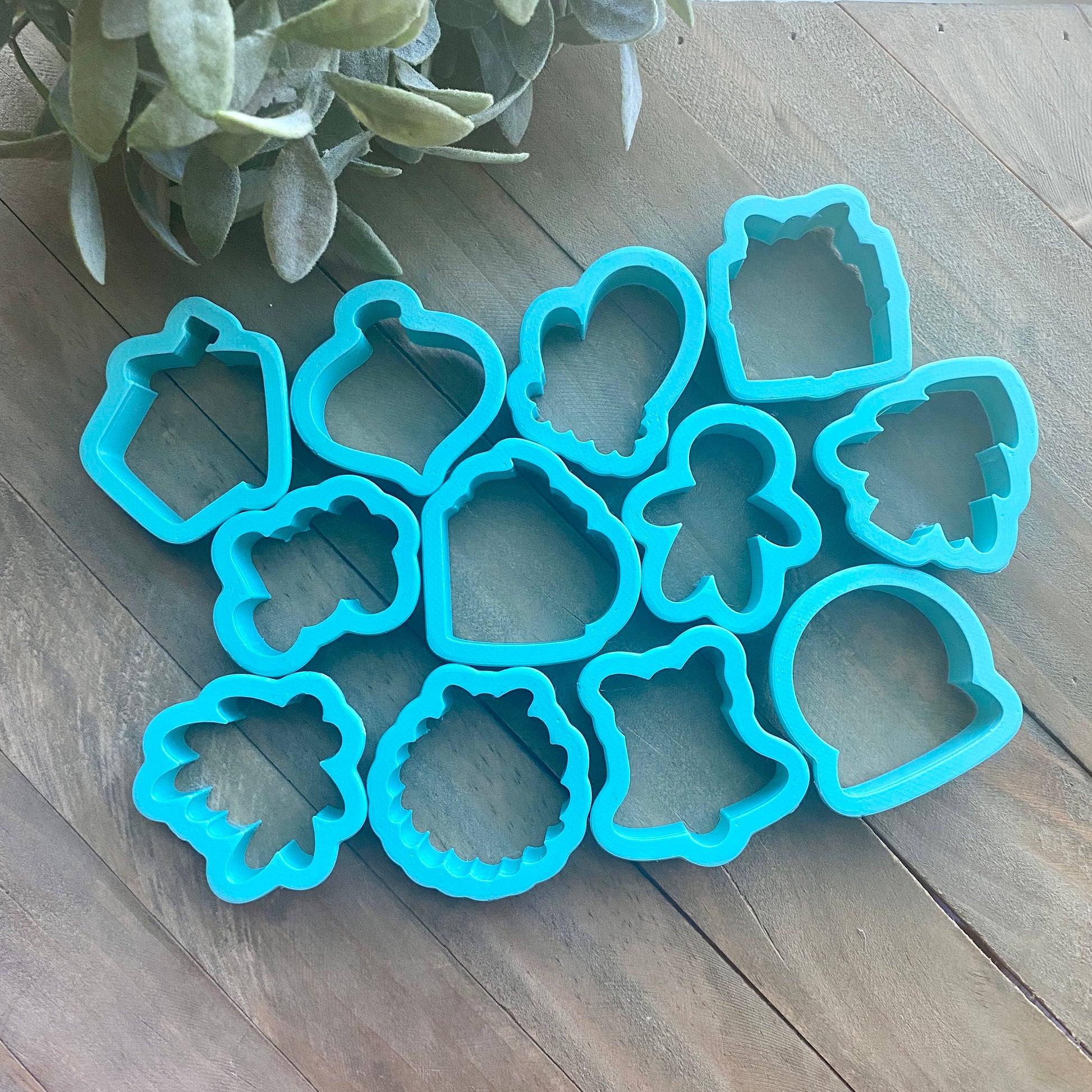 Holiday Minis 1.8” Christmas Cookie Cutters - Set of 12 or Singles - Perfect for 2” Advent Calendars - Cutters for Dough, Clay, and More