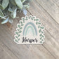 Harper Arch Plaque Cookie Cutter - Greenery Floral Rainbow - Perfect for Baby Shower, Wedding, Birthday - Cutter for Dough and More (CCK239)