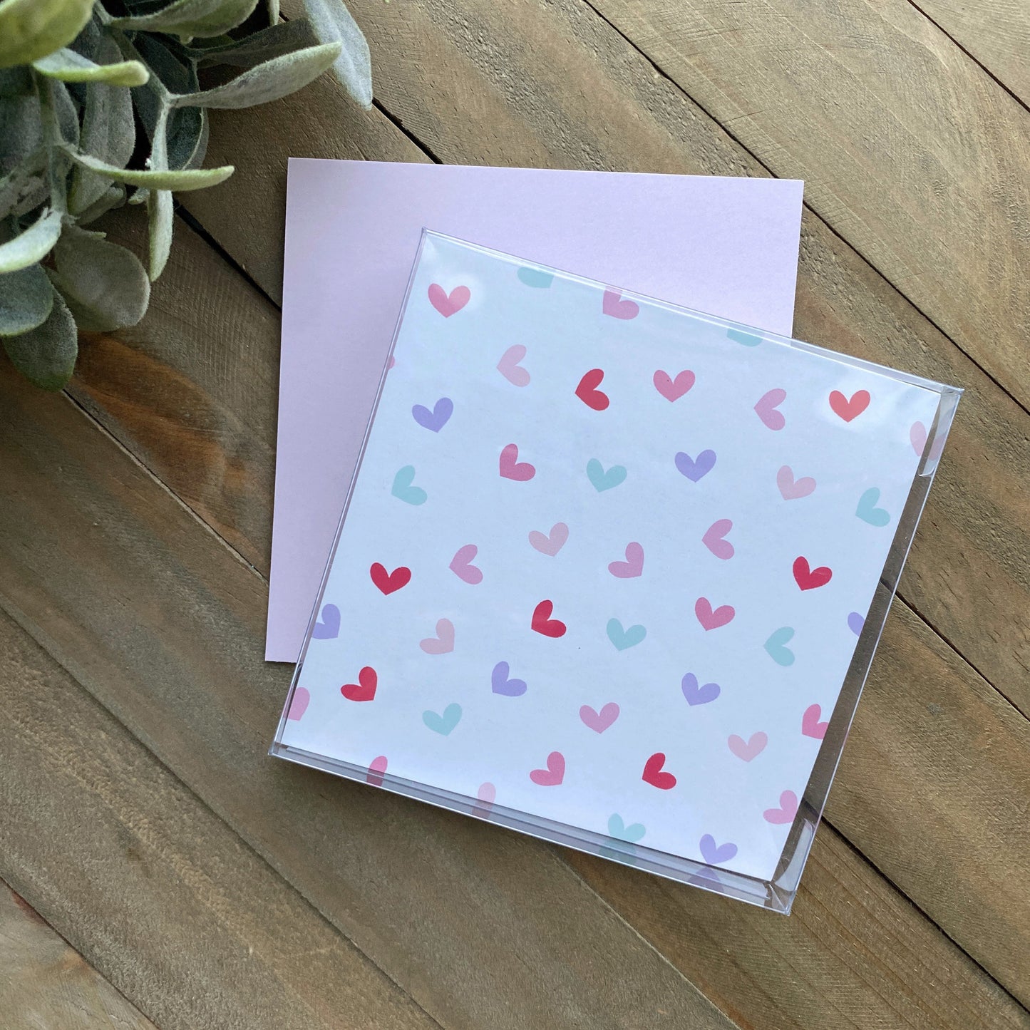 Multicolor Hearts and Pink - 4.5x4.5” Set of 25 - Double Sided Box Backer - Food Safe, Grease Resistant Coating - Perfect for Valentines