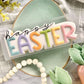 Happy Easter Plaque Cookie Cutter - Hoppy Easter - Hand Lettering - Perfect for Spring, Easter Sets - Cutter for Dough and More (CCK533)