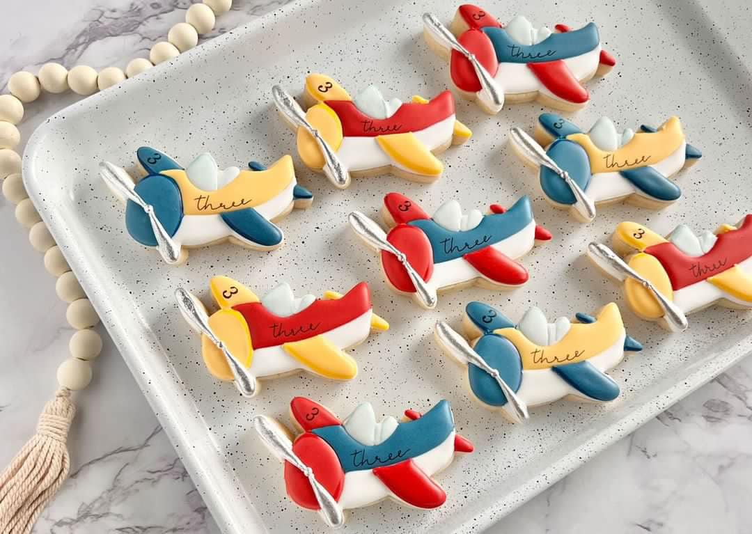 Cute Vintage Airplane Cookie Cutter - Perfect for Baby Shower, Birthday, Airshow, Pilot Theme Cookies - Cutter for Dough and More (CCK421)