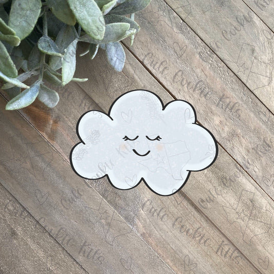 Bubbly Cloud Cookie Cutter - Perfect for Baby Shower, Spring, Seasonal Sets - Cutter for Dough, Fondant, Clay, and More (#CCK703)