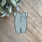 Rolled Baby Romper Cookie Cutter - Perfect for First Birthday, Baby Shower, Welcome Baby Sets - Cutter for Dough, Clay, and More (CCK792)