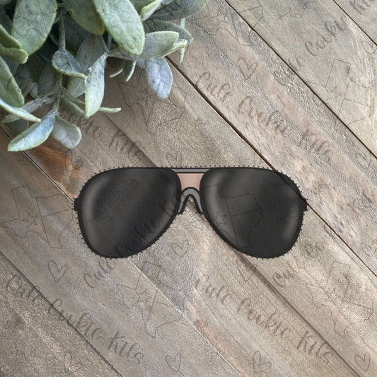 Cool Sunglasses Cookie Cutter - Perfect for Police, Father’s Day, Military, and Pilot Themes - Cutter for Dough, Clay, and More (CCK785)