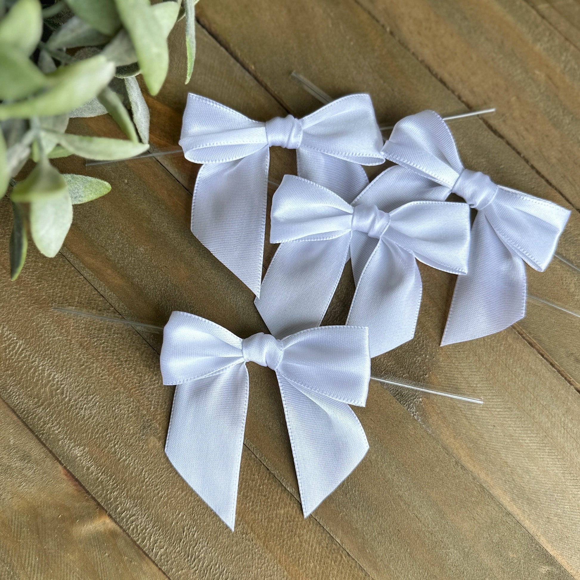 Multi Pack Pre-Tied Bows - Perfect for 4th of July Cookie Packaging - Bows with Twist Tie Closure for Gifting and Small Business Packaging