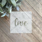 Love Plaque Stencil - Made for CCK501 Love Plaque Cookie Cutter - Perfect for Wedding, Anniversary, Valentine's Day, Love Theme Cookies