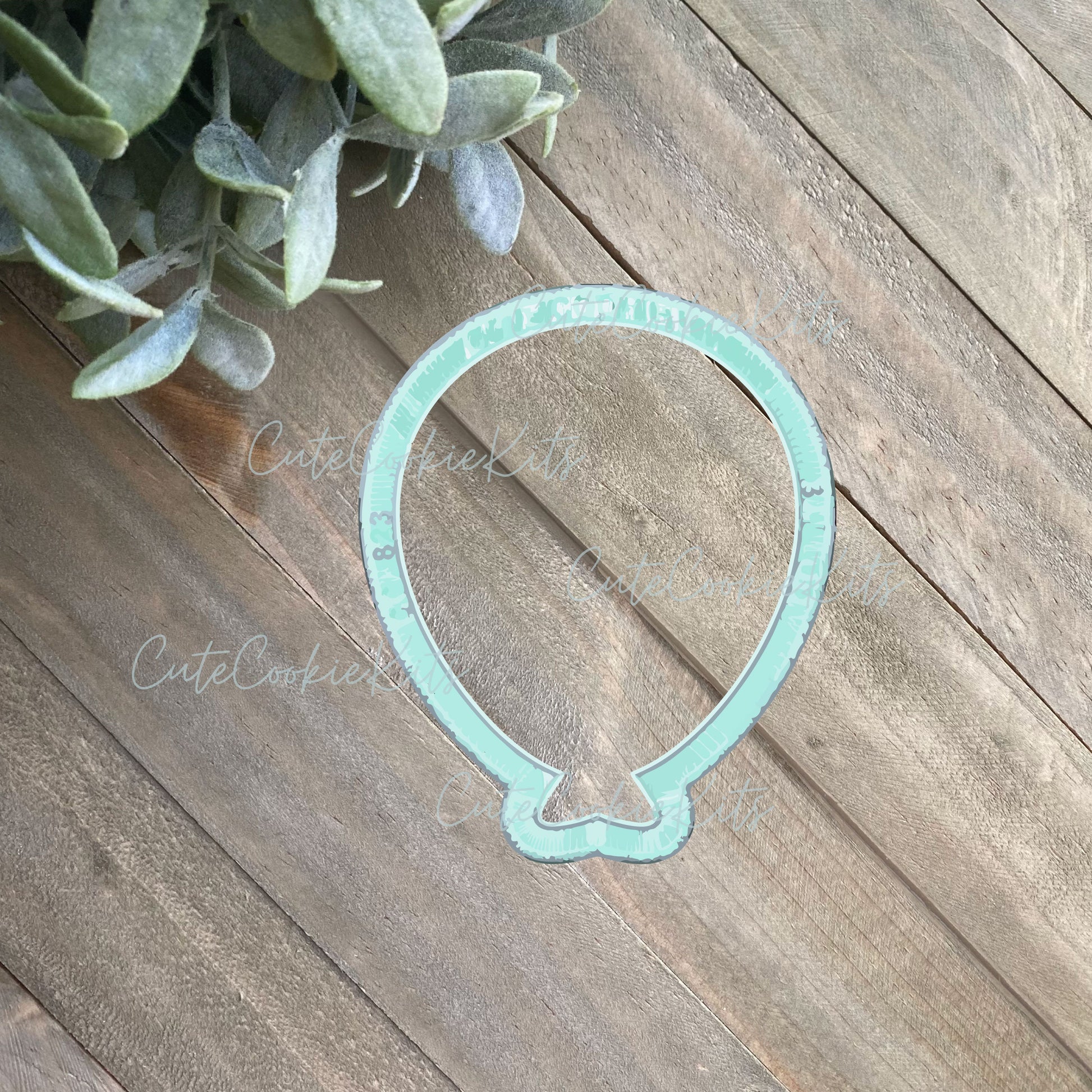 Balloon Cookie Cutter - Simple Shape - Perfect for Birthday, Celebration, Memorial, Gender Reveal Sets - Cutter for Dough and More (CCK823)